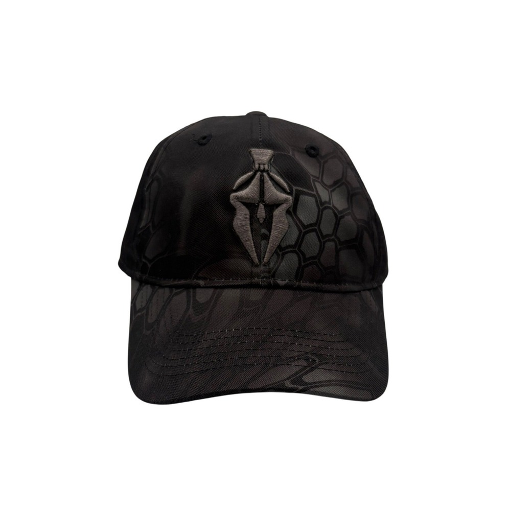 Kryptek Baseball Cap Mens OSFM Black Typhon Camo Good Spartan Logo Tactical Hat